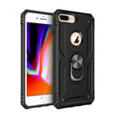 Sergeant Armor Shockproof TPU + PC Protective Case for iPhone 7 / 8 Plus, with 360 Degree Rotation Holder (Black)