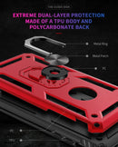 Sergeant Armor Shockproof TPU + PC Protective Case for iPhone 7 / 8 Plus, with 360 Degree Rotation Holder (Rose Gold)
