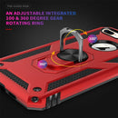 Sergeant Armor Shockproof TPU + PC Protective Case for iPhone 7 / 8 Plus, with 360 Degree Rotation Holder (Red)
