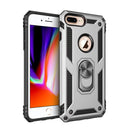 Sergeant Armor Shockproof TPU + PC Protective Case for iPhone 7 / 8 Plus, with 360 Degree Rotation Holder (Silver)