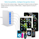 40W QC3.0 2.4A 4-USB Ports Fast Charger Station Travel Desktop Charger Power Adapter with LCD Digital Display, AU Plug