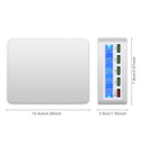 40W QC3.0 2.4A 4-USB Ports Fast Charger Station Travel Desktop Charger Power Adapter with LCD Digital Display, EU Plug