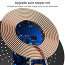 TOVYS-KC-N5 9V 1A Output Frosted Round Wire Qi Standard Fast Charging Wireless Charger, Cable Length: 1m(Black)