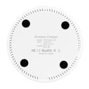 TOVYS-KC-N5 9V 1A Output Frosted Round Wire Qi Standard Fast Charging Wireless Charger, Cable Length: 1m(White)