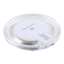 FANTASY 5V 1A Output Qi Standard Ultra-thin Wireless Charger with Charging Indicator, Support QI Standard Phones(White)