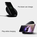 For SAMSUNG S9 10W Double Coils Qi Wireless Stand Fast Charger with Cooling Fan