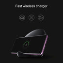 For SAMSUNG S9 10W Double Coils Qi Wireless Stand Fast Charger with Cooling Fan