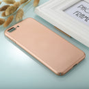 For iPhone 8 Plus & 7 Plus Fully Wrapped Drop-proof PC Protective Case Back Cover (Gold)