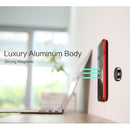 FLOVEME Universal Mini Car Phone Mount Aluminum Stick on Flat Magnet Key Holder, For iPhone 7/6/6s Plus/6/6s/5S/5/SE, and other Android, Xiaomi, Samsung, and Small devices(Silver)