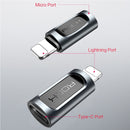 ROCK 2.1A Portable Type-C to 8 Pin Audio Converter Earphone Adapter, For iPhone X, iPhone 8 & 7, iPhone 8 Plus & 7 Plus