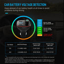 Rock B300 Wireless Bluetooth V4.2 FM Transmitter Radio Adapter Car Charger, With Dual USB Output & Hand-Free Calling, Music Player Support USB Flash Drive & U Disk, Compatible with IOS & Android