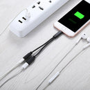 12cm 8 Pin Male to Dual 8 Pin Female Adapter Cable, For iPhone XR / iPhone XS MAX / iPhone X & XS / iPhone 8 & 8 Plus / iPhone 7 & 7 Plus / iPhone 6 & 6s & 6 Plus & 6s Plus / iPad, Support IOS 11.2(Black)