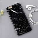 For iPhone 8 Plus & 7 Plus Red Blue Marble Pattern TPU Full Coverage Shockproof Protective Back Cover Case