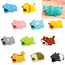 Cute Cartoon USB Data Cable Protector Anti Breaking Protective Sleeve, Random Color and Style Delivery