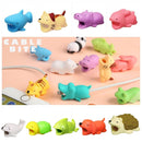 Cute Cartoon USB Data Cable Protector Anti Breaking Protective Sleeve, Random Color and Style Delivery