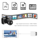 8 Pin to SD Card Camera Reader Adapter, Support iOS 9.2-11 System, For iPhone, iPad(White)