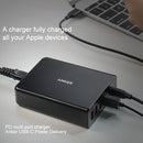 ANKER 2.4A USB-C / Type-C Power Delivery PD + 4 Ports Wall Changer for Mobile Phones / Tables / Macbooks(Black)