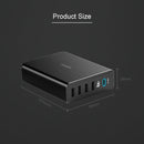 ANKER 2.4A USB-C / Type-C Power Delivery PD + 4 Ports Wall Changer for Mobile Phones / Tables / Macbooks(Black)
