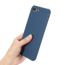 For iPhone 8 Plus & 7 Plus Dropproof Protective Soft TPU Back Case Cover(Blue)