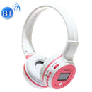 ZEALOT B570 Stereo Wired Wireless Bluetooth Subwoofer Headset with LED Color Screen Design & HD Microphone & FM, For Mobile Phones & Tablets & Laptops, Support 32GB TF Card Maximum(Pink)