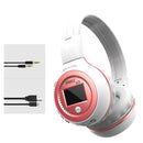 ZEALOT B570 Stereo Wired Wireless Bluetooth Subwoofer Headset with LED Color Screen Design & HD Microphone & FM, For Mobile Phones & Tablets & Laptops, Support 32GB TF Card Maximum(Pink)