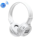 ZEALOT B570 Stereo Wired Wireless Bluetooth Subwoofer Headset with LED Color Screen Design & HD Microphone & FM, For Mobile Phones & Tablets & Laptops, Support 32GB TF Card Maximum(White)