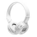 ZEALOT B570 Stereo Wired Wireless Bluetooth Subwoofer Headset with LED Color Screen Design & HD Microphone & FM, For Mobile Phones & Tablets & Laptops, Support 32GB TF Card Maximum(White)