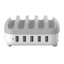 ORICO DUK-5P 40W 5 USB Ports Smart Charging Station with Phone & Tablet Stand(White)