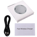 5V 2A Fast Charging Qi Wireless Charger Pad Station with Micro USB Cable(Black)