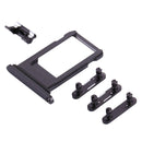 Card Tray + Volume Control Key + Power Button + Mute Switch Vibrator Key for iPhone 8 Plus(Grey)