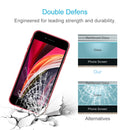 For iPhone SE 2022 / 2020 Full Screen Large Arc Edge High Aluminum Tempered Glass Film(Black)