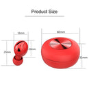 Xi9 Wireless Sports Charging Bin In-ear 5.0 Mini Bluetooth Earphone(Black Red)