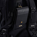 DG.MING Universal Cowskin Leather Protective Case Bag Waist Bag with Card Slots & Hook, For iPhone, Samsung, Sony, Huawei, Meizu, Lenovo, ASUS, Oneplus, Xiaomi, Cubot, Ulefone, Letv, DOOGEE, Vkworld, and other Smartphones Below 6.5 inch(Black)