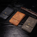 DG.MING Universal Cowskin Leather Protective Case Bag Waist Bag with Card Slots & Hook, For iPhone, Samsung, Sony, Huawei, Meizu, Lenovo, ASUS, Oneplus, Xiaomi, Cubot, Ulefone, Letv, DOOGEE, Vkworld, and other Smartphones Below 6.5 inch(Black)