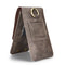 DG.MING Universal Cowskin Leather Protective Case Bag Waist Bag with Card Slots & Hook, For iPhone, Samsung, Sony, Huawei, Meizu, Lenovo, ASUS, Oneplus, Xiaomi, Cubot, Ulefone, Letv, DOOGEE, Vkworld, and other Smartphones Below 6.5 inch(Grey)