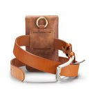 DG.MING Universal Cowskin Leather Protective Case Bag Waist Bag with Card Slots & Hook