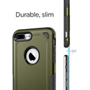 For iPhone 8 Plus & iPhone 7 Plus Shockproof Rugged Armor Protective Case(Army Green)