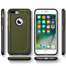 For iPhone 8 Plus & iPhone 7 Plus Shockproof Rugged Armor Protective Case(Army Green)