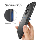 For iPhone 8 Plus & iPhone 7 Plus Shockproof Rugged Armor Protective Case(Black)