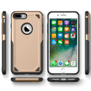 For iPhone 8 Plus & iPhone 7 Plus Shockproof Rugged Armor Protective Case(Gold)