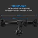 ROCK Universal Car Back Seat Headrest Holder Mount, For iPhone, iPad, Galaxy, Huawei, Xiaomi, LG, Lenovo, Sony, HTC, other Smartphones and Tablets(Black)