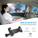 ROCK Universal Car Back Seat Headrest Holder Mount, For iPhone, iPad, Galaxy, Huawei, Xiaomi, LG, Lenovo, Sony, HTC, other Smartphones and Tablets(Black)