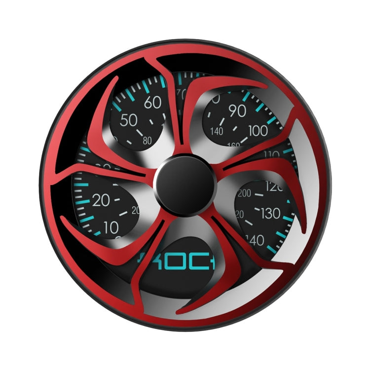 ROCK 360 Degree Rotation Finger Spinner Ring Holder(Red)