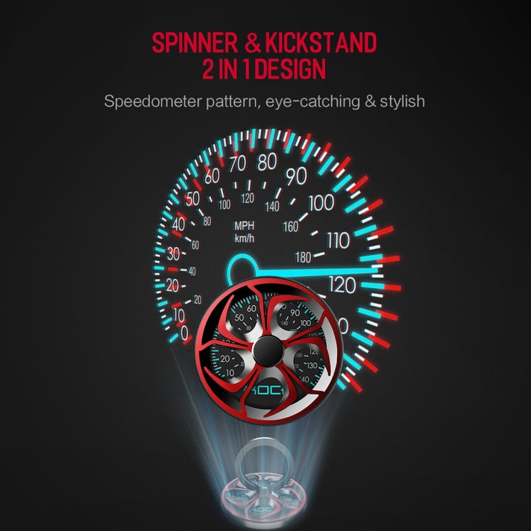 ROCK 360 Degree Rotation Finger Spinner Ring Holder(Red)