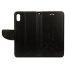 Embossed Butterfly Pattern Horizontal Flip Leather Case with Card Slot & Holder & Wallet & Lanyard For iPhone XR (Black)