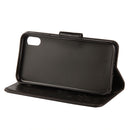 Embossed Butterfly Pattern Horizontal Flip Leather Case with Card Slot & Holder & Wallet & Lanyard For iPhone XR (Black)