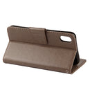 Embossed Butterfly Pattern Horizontal Flip Leather Case with Card Slot & Holder & Wallet & Lanyard For iPhone XR (Grey)