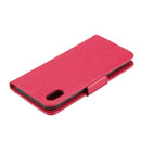 Embossed Butterfly Pattern Horizontal Flip Leather Case with Card Slot & Holder & Wallet & Lanyard For iPhone XR (Magenta)