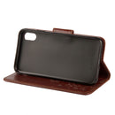 Embossed Butterfly Pattern Horizontal Flip Leather Case with Card Slot & Holder & Wallet & Lanyard For iPhone XR (Brown)
