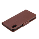 Embossed Butterfly Pattern Horizontal Flip Leather Case with Card Slot & Holder & Wallet & Lanyard For iPhone XR (Brown)
